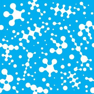 Vector Meta ball Connect Dot Set. Molecule chain. Circle Shapes. Abstract Sea Illustrazione stock