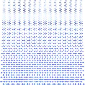 Vector Metaball Connect Dot Set. Molecule chain. Circle Shapes. Abstract Geom Illustrazione stock