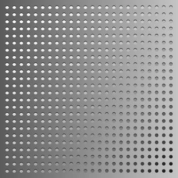 Vector metal background, grey gradient dotted pattern Stock Illustration