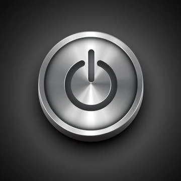 Vector metal icon Stock Illustration