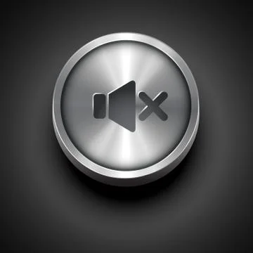 Vector metal icon Stock Illustration