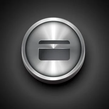 Vector metal icon Stock Illustration