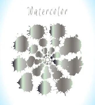 Vector metallic paint blob background. Stock Illustration