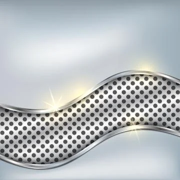 Vector metallic silver background Stock Illustration