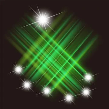 Vector meteor shower Stock Illustration