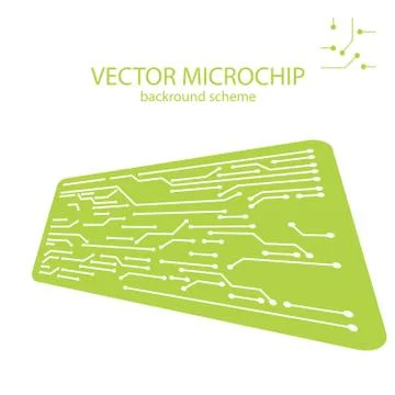 Vector Microchip background Stock Illustration