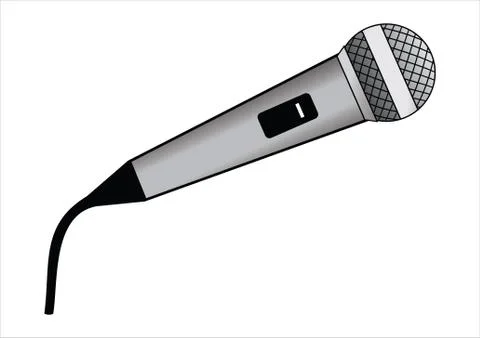 Vector microphone design Stock Illustration