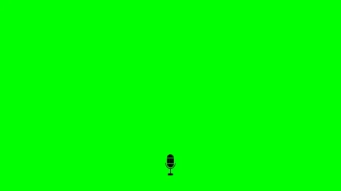 Vector microphone icon Stock Footage 339473240