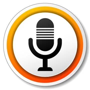 Vector microphone icon Stock Illustration