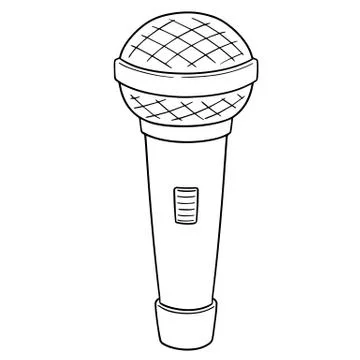 Vector of microphone Stock Illustration