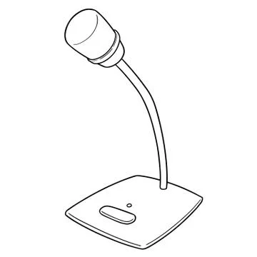 Vector of microphone Stock Illustration