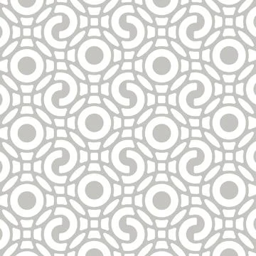 Vector middle round art decoration seamless patterns Illustrazione stock