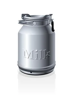 Vector milk can Stock Illustration