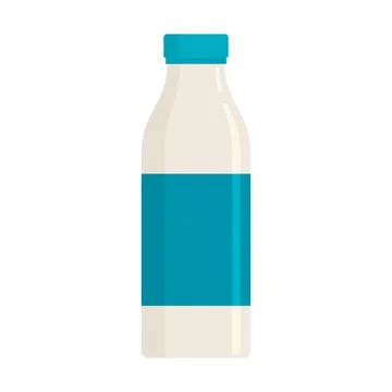 Vector Milk in flat style isolated on white Stock Illustration