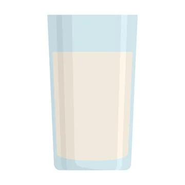 Vector Milk in flat style isolated on white 스톡 일러스트