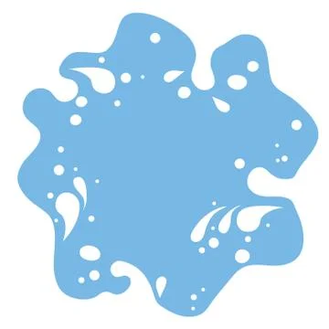 Vector milk splash wavy border background Stock Illustration