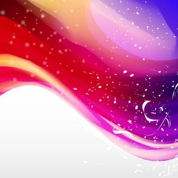 Vector minimal curve liquid spark wave background with space for text and m.. Stock Illustration