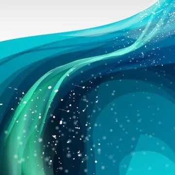 Vector minimal curve liquid spark wave background with space for text and mes Stock Illustration
