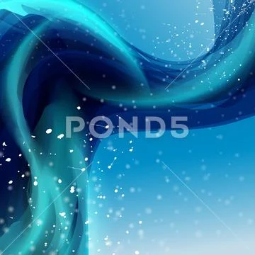 Vector minimal curve liquid spark wave background with space for text and mes Stock Illustration