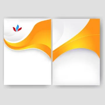 Vector minimal curve wave set background with shadow and space for text and m Stock Illustration