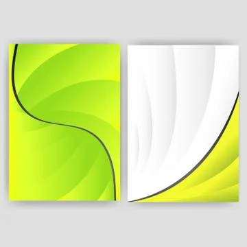 Vector minimal curve wave set background with shadow and space for text and m Stock Illustration