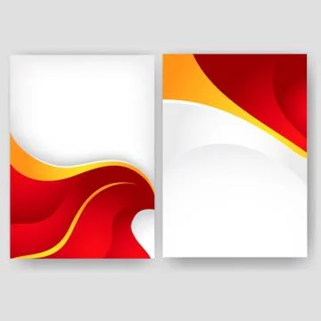 Vector minimal curve wave set background with shadow and space for text and m Stock Illustration