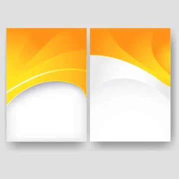 Vector minimal curve wave set background with shadow and space for text and m Stock Illustration