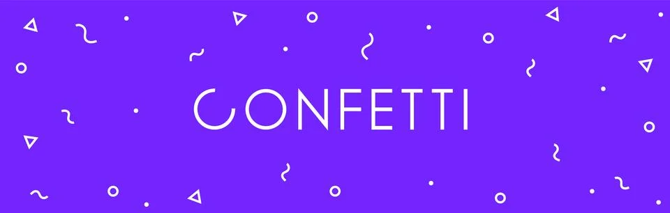 Vector minimal geometric pattern memphis retro style circle confetti simple イラスト素材