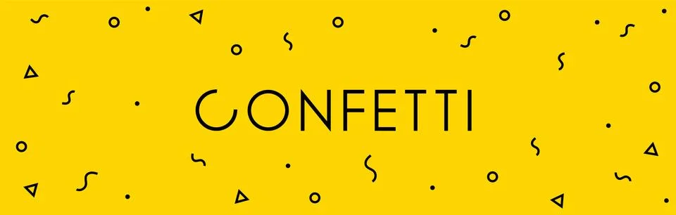 Vector minimal geometric pattern memphis retro style circle confetti simple イラスト素材