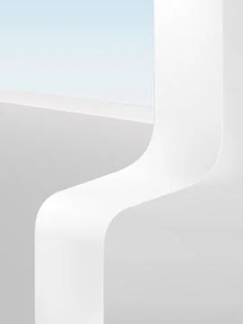 Vector Minimal Geometric Shapes Studio Shot Background, White Stock Illustration