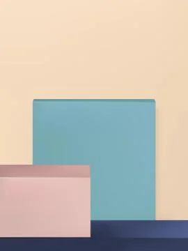 Vector Minimal Geometry Product Display Background or Platform Stock Illustration