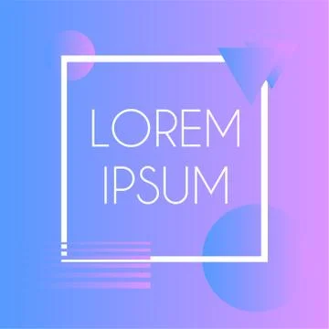 Vector minimal poster and template with geometric shapes. Abstract background Stock Illustration