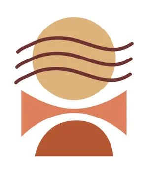 Vector minimal poster, cover background Illustrazione stock