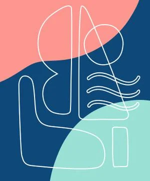 Vector minimal poster, cover background Stock Illustration