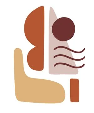 Vector minimal poster, cover background Illustrazione stock