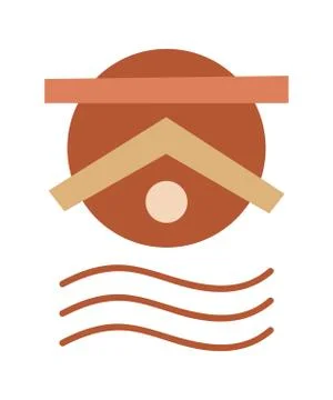 Vector minimal poster, cover background Stock Illustration