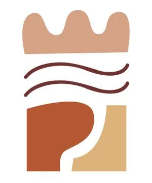 Vector minimal poster, cover background Illustrazione stock