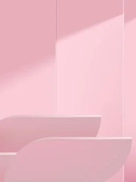 Vector Minimal Studio Shot Geometric Background for Product Display Stock Illustration