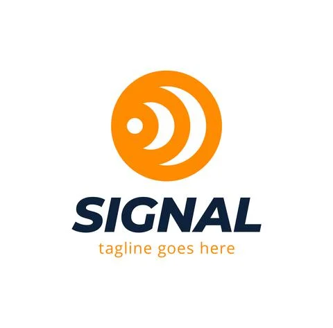 Vector Minimalistic Linear Water Ripple Circles Concentric Round Shape Logo I Stock Illustration