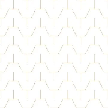 Vector minimalistic seamless outline pattern. Striped endless simple texture Stock Illustration