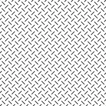 Vector minimalistic striped seamless pattern. Black and white endless dash 스톡 일러스트