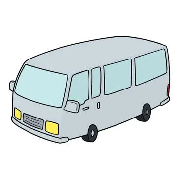 Vector of minivan Stock Illustration