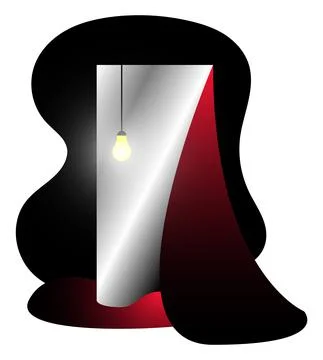 Vector mirror in gradient style Stock Illustration