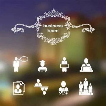 Vector mobile and web interface bussines theme Stock Illustration