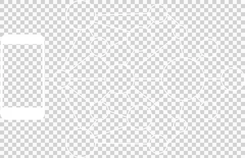 Vector of mobile phone with molecular structure Stock Photos