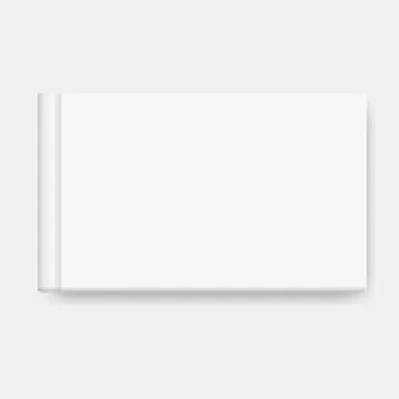 Vector mock up of book cover isolated Stock Illustration