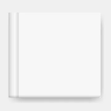 Vector mock up of book cover on white Stock Illustration