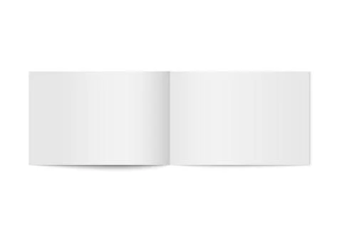 Vector mock up of booklet isolated. Stock Illustration