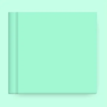 Vector mock up of green book cover Stock Illustration