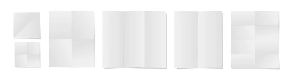 Vector mock up of an open notebook with blank white pages, realistic shadow, and Stock Illustration